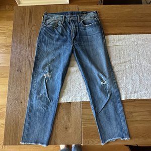 Vince Union Distressed Slouchy Jeans